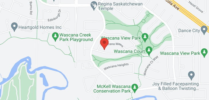 map of 9228 Wascana MEWS